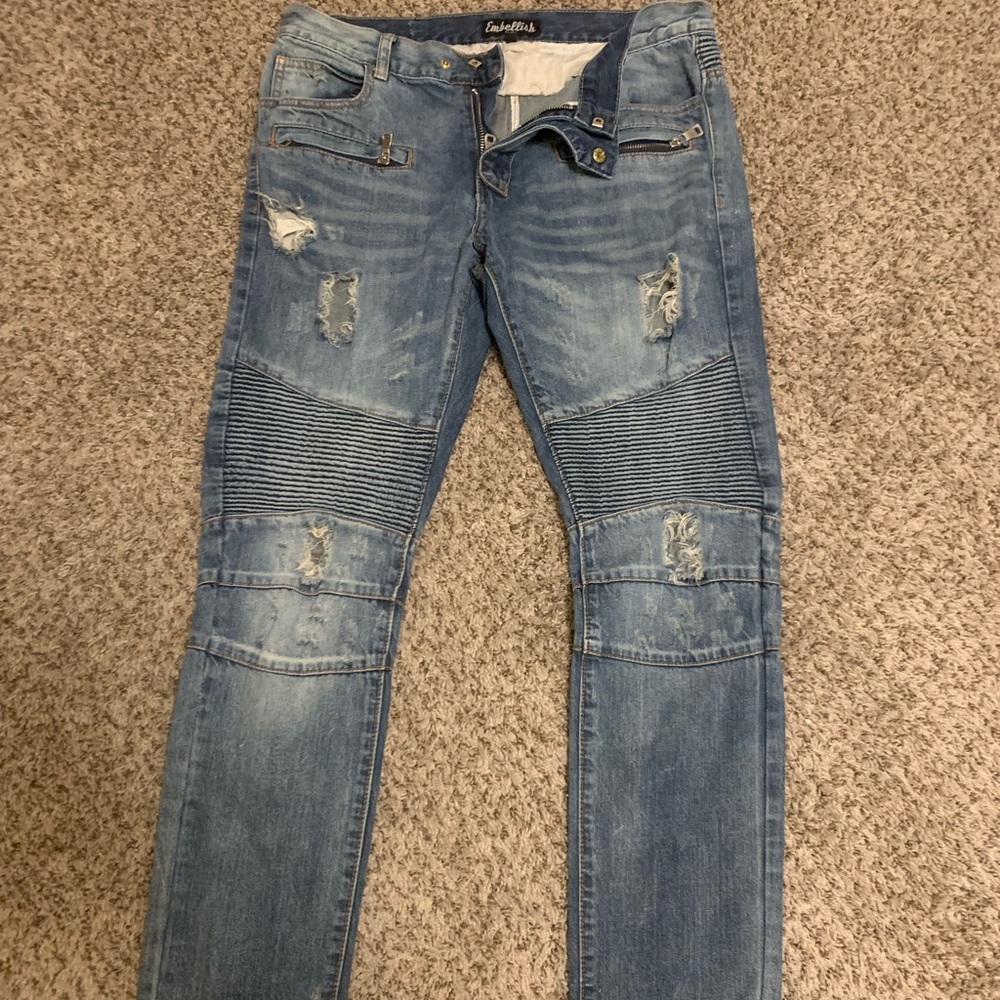 Embellish designer jeans